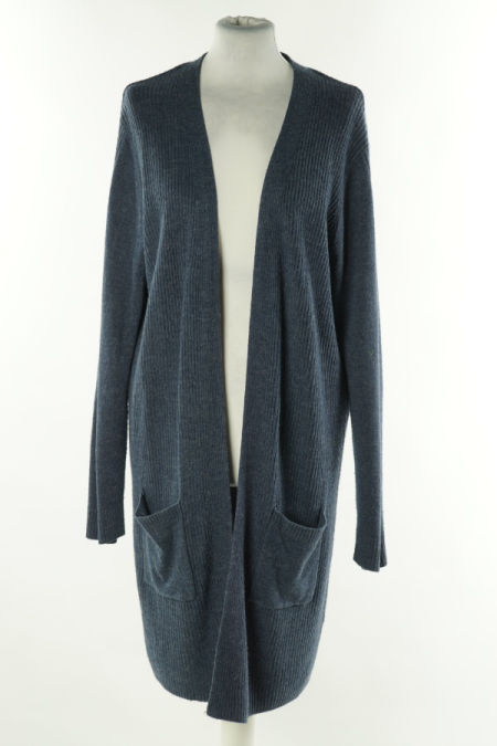 Kardigan niebieski prążkowany