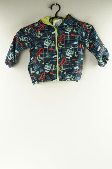 Kurtka granatowa nadruki