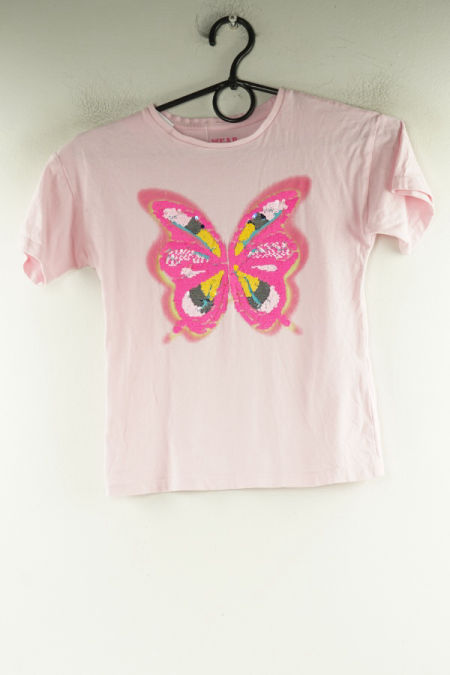 Koszulka różowa motyl