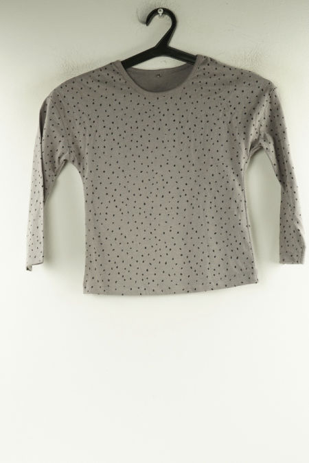 Bluzka szara w czarne kropki