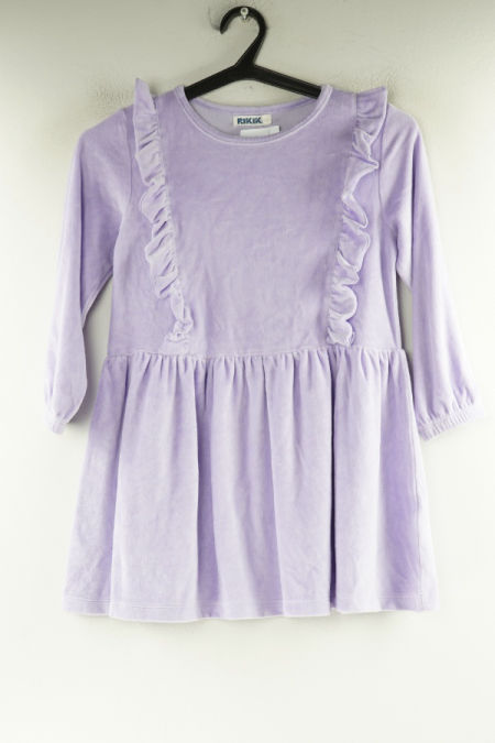 Sukienka fioletowa welurowa