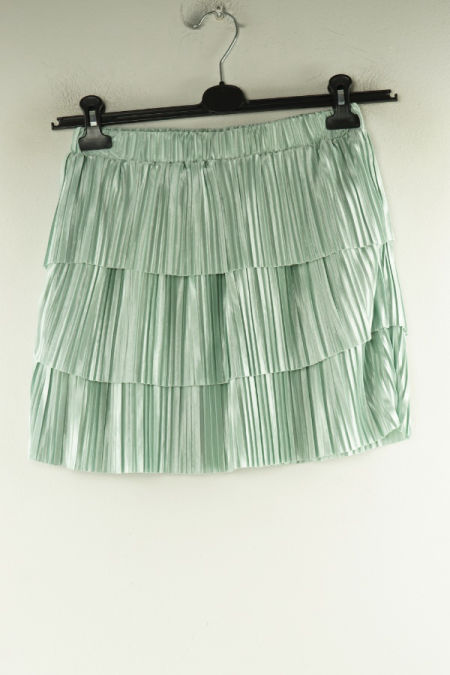 Spódnica seledynowa plisowana