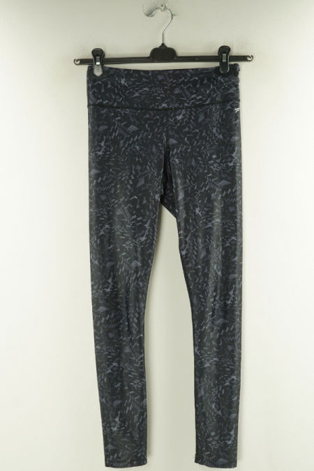 Legginsy sportowe fioletowe wzorzyste