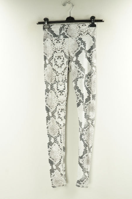 Legginsy biało-szare