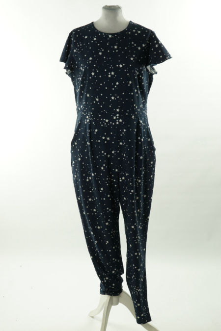 Kombinezon granatowy w białe gwiazdki