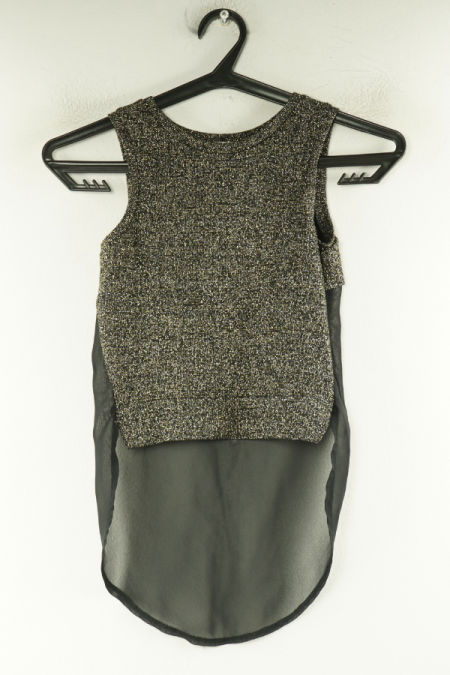 Bluzka czarna błyszcząca