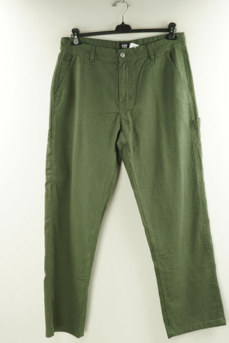 Spodnie jeansowe zielone z szerokimi nogawkami