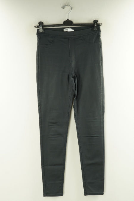 Jegginsy czarne woskowane