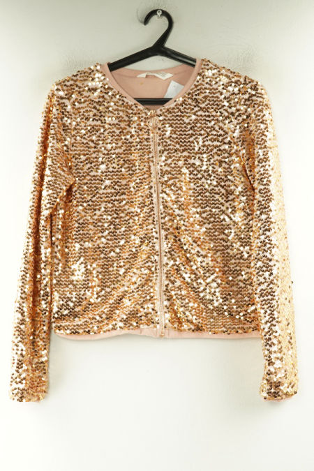 Bluza beżowa cekinowa, H&M