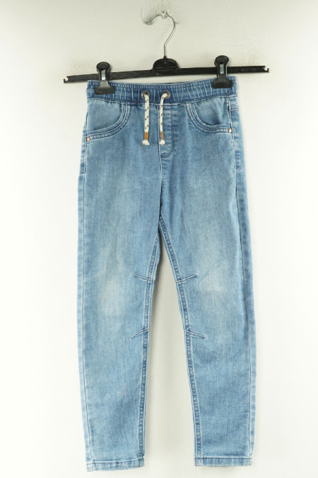 Spodnie niebieskie jeansowe na gumkę