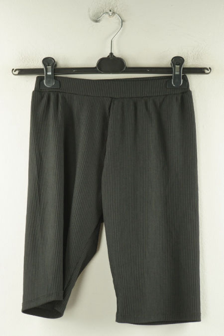 Legginsy czarne prążkowane