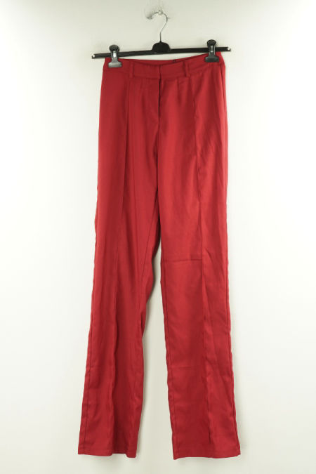 Spodnie materiałowe czerwone eleganckie