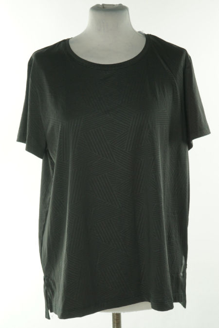 Koszulka czarna wzorzysta sportowa