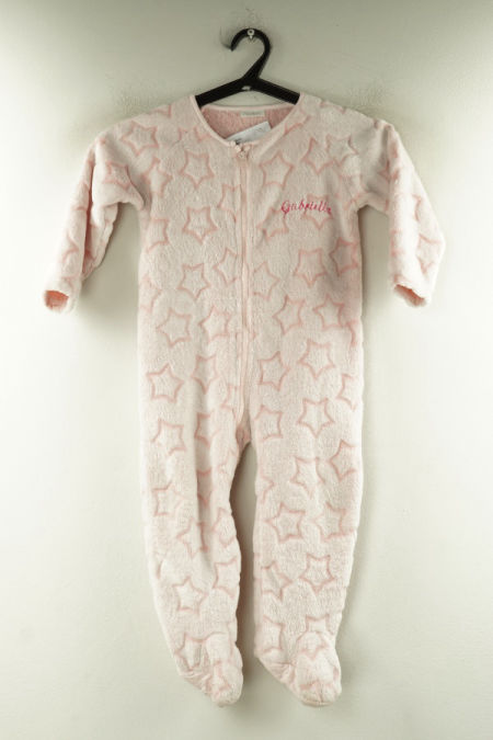 Pajac różowy w gwiazdki polarowy