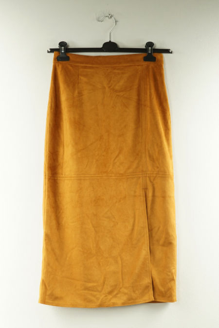 Spódnica zamszowa karmelowa