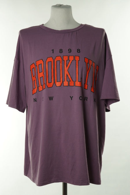 Koszulka wrzosowa z napisem