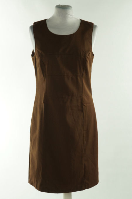 Sukienka brązowa materiałowa