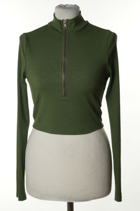 Bluzka zielona prążkowana