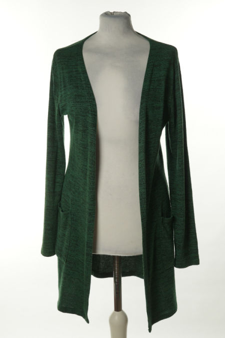 Narzutka sweterkowa zielona melanż