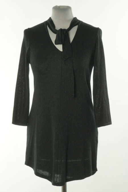 Tunika czarna z błyszczącą nitką