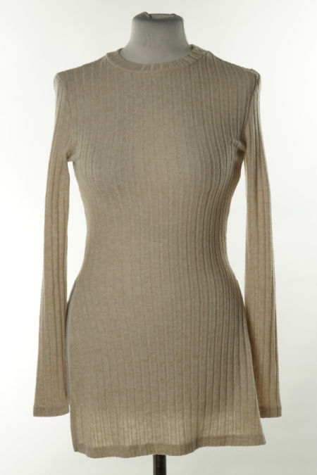 Bluzka kremowa prążkowana