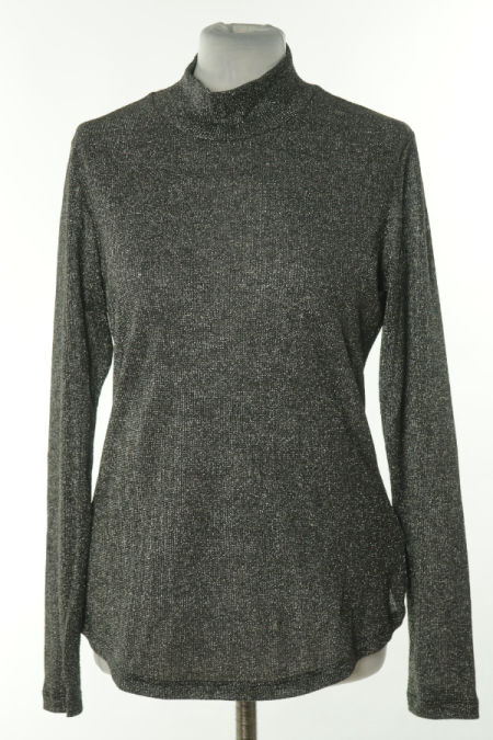 Bluzka czarno-srebrna połyskująca