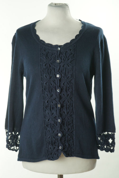 Kardigan granatowy zapinany