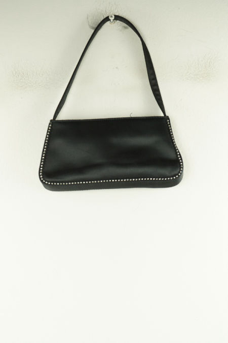 Torebka czarna z cyrkoniami