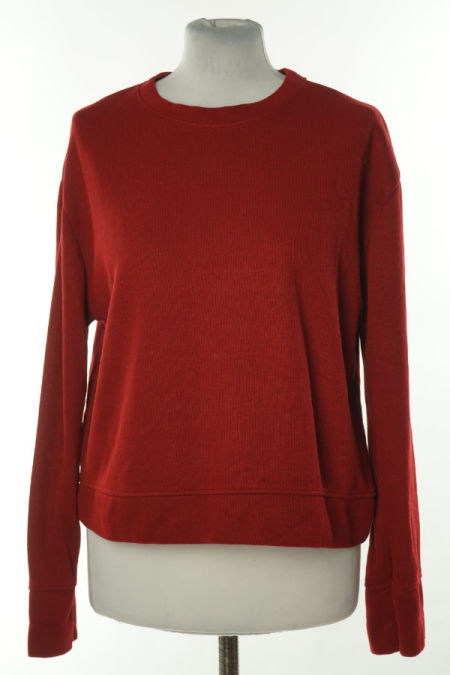 Bluza czerwona prążkowana, ZARA