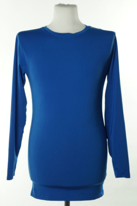 Bluzka niebieska gładka