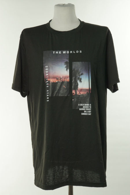 Koszulka czarna nadruk miasto