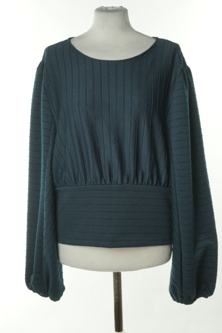 Bluzka granatowa z przeszyciami