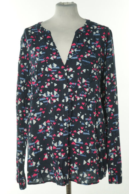 Koszula granatowa wzorzysta