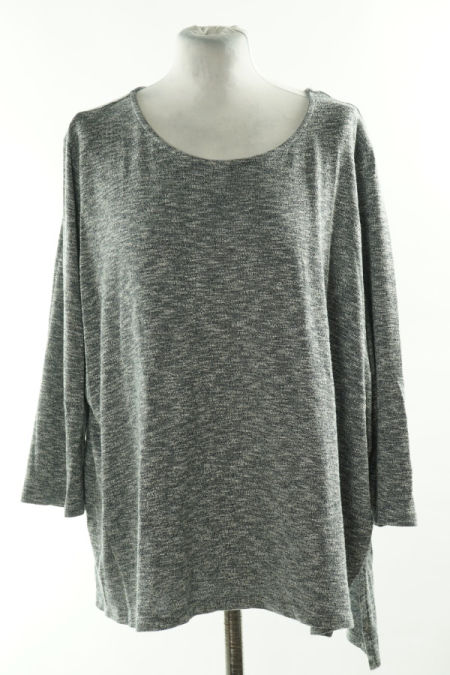 Sweter cienki szary melanż