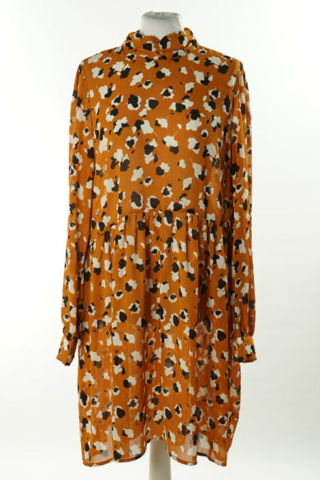 Sukienka miodowa w cętki