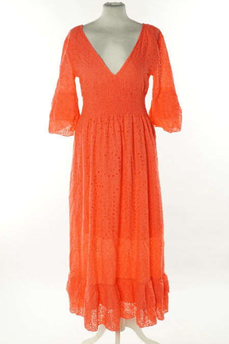 Sukienka koralowa ażurowa