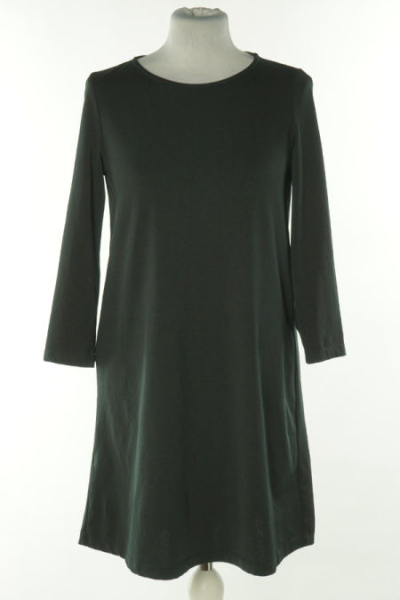 Sukienka czarna gładka, MANGO