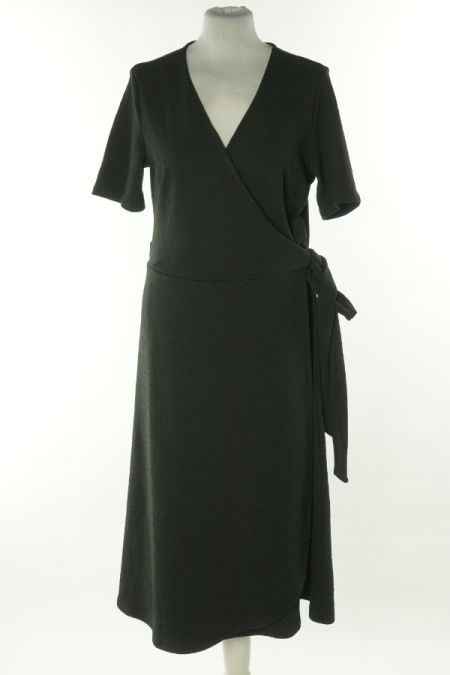 Sukienka czarna kopertowa, H&M