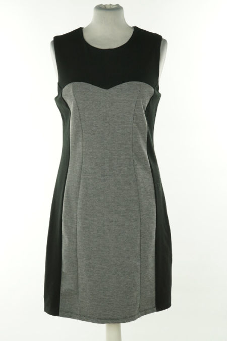 Sukienka szaro-czarna