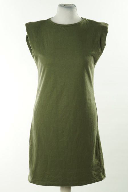 Sukienka zielona z poduszkami