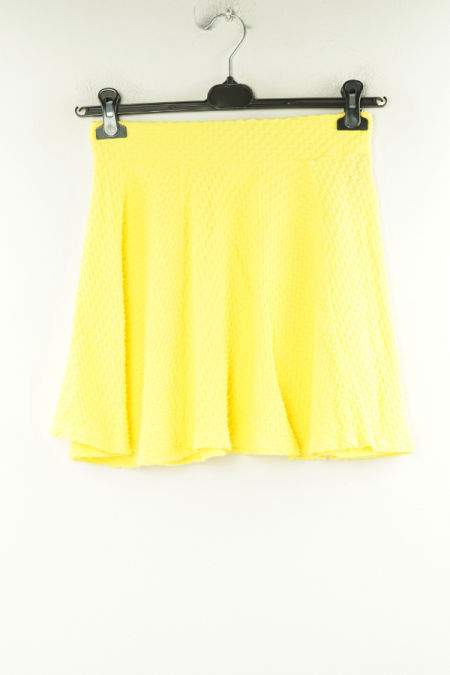 Spódnica żółta wytłaczana, H&M