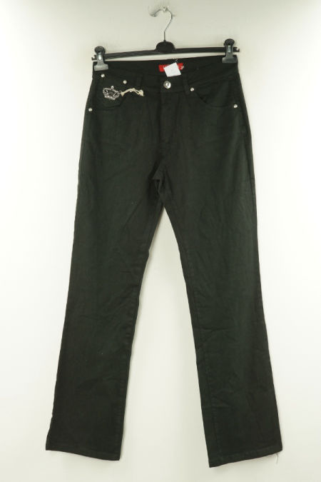 Spodnie czarne jeansowe