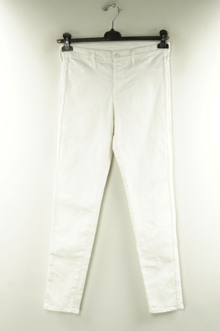 Spodnie białe jeansowe skinny, H&M