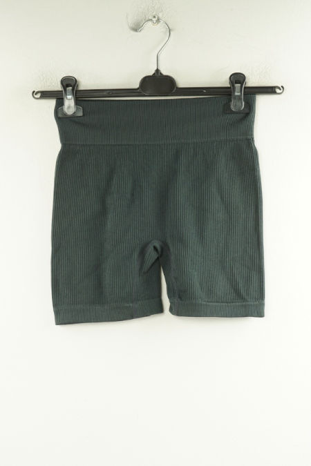 Krótkie spodenki kolarki grafitowe prążkowane