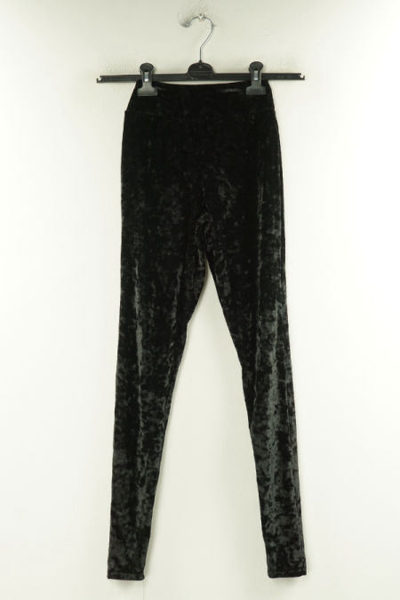 Legginsy welurowe czarne
