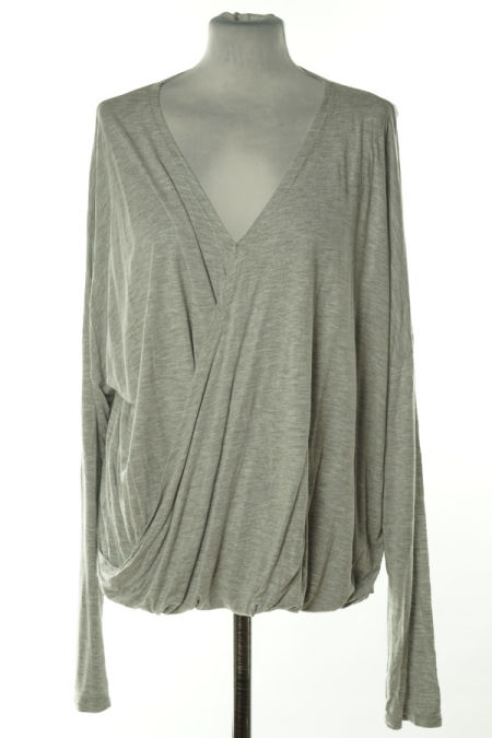 Bluzka szara z długim rękawem