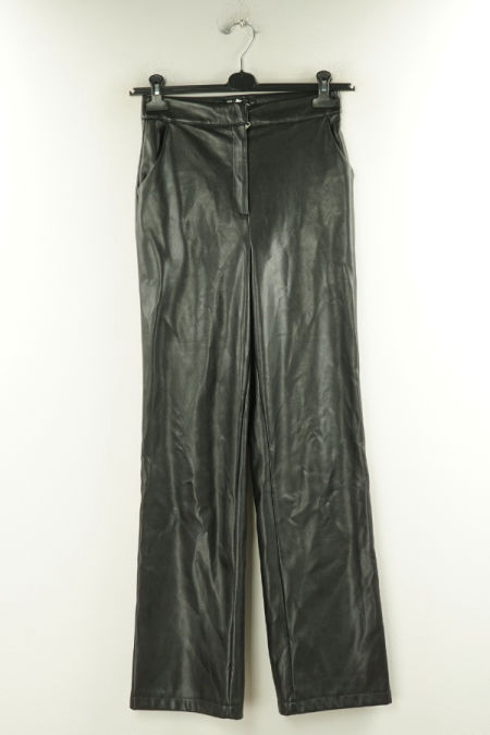 Spodnie czarne ekoskóra