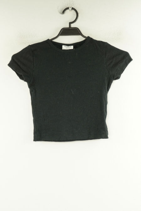 Bluzka czarna prążkowana