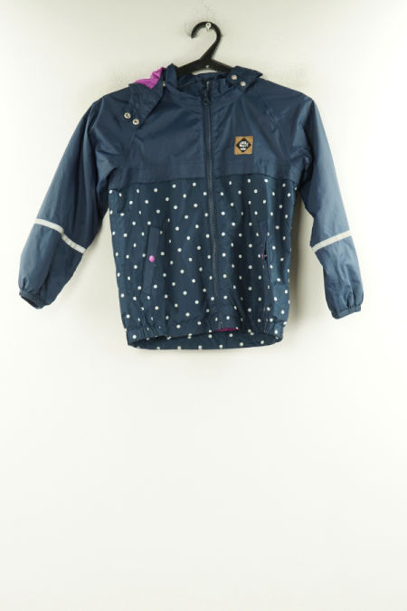 Kurtka granatowa w kropki