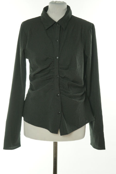 Koszula czarna drapowana